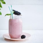 Smoothie mûre-framboise