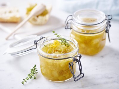 Confiture de rhubarbe à l’orange et au thym