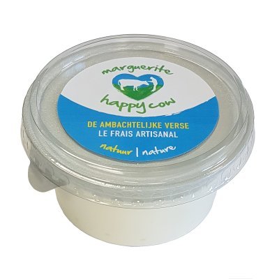 Fromage frais artisanal nature Marguerite Happy Cow