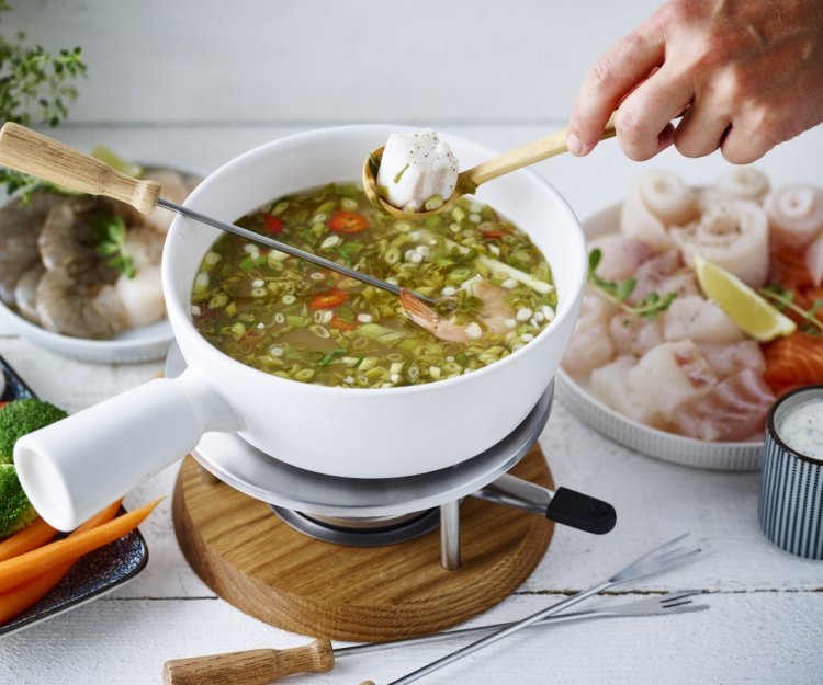 Recette pour Fondue de poisson chinoise