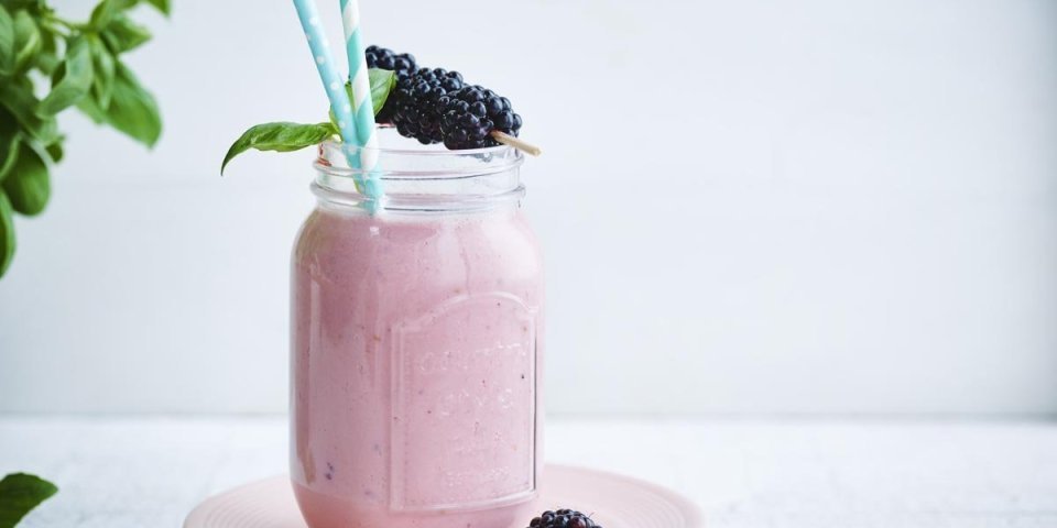 Smoothie mûre-framboise