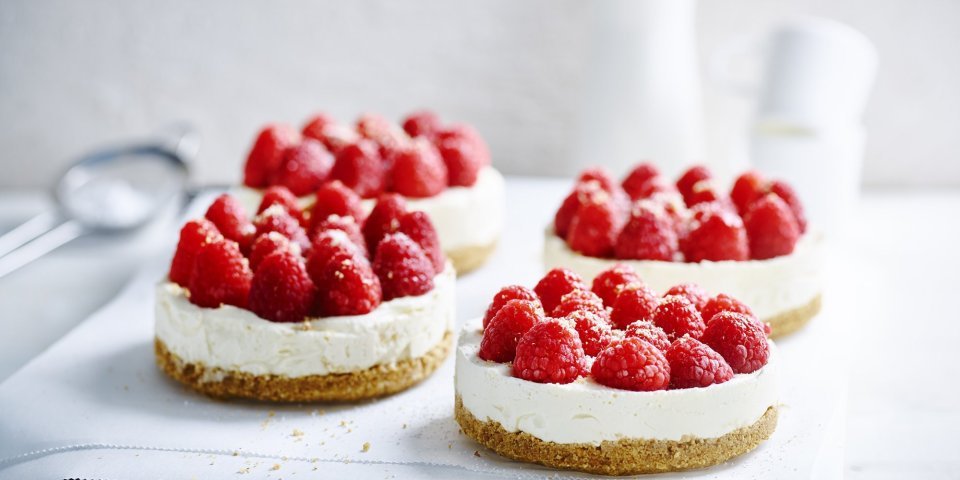 Cheesecake framboises et chocolat blanc