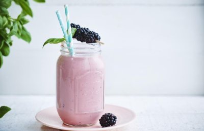 Smoothie mûre-framboise