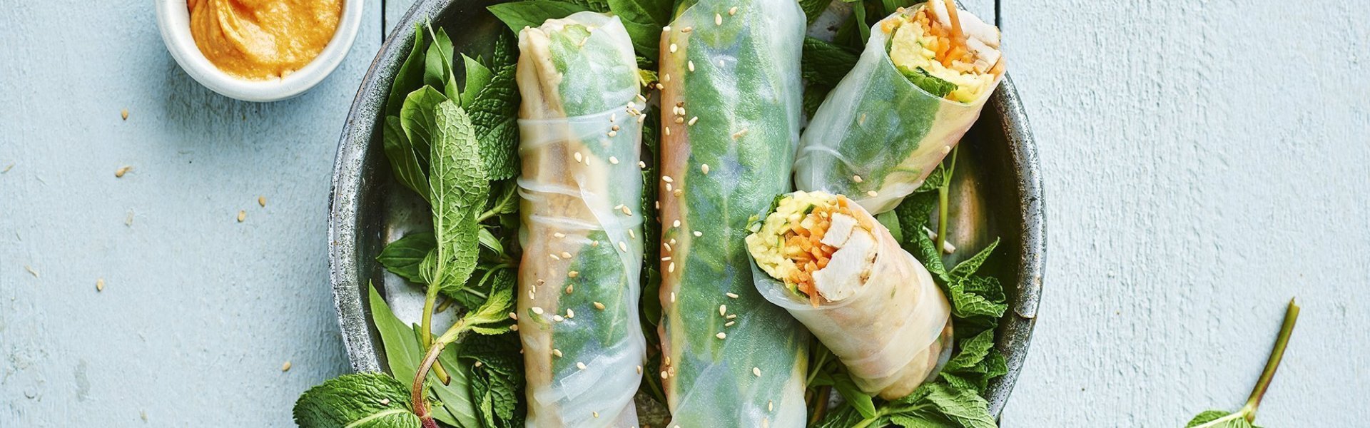 Springrolls met konijn