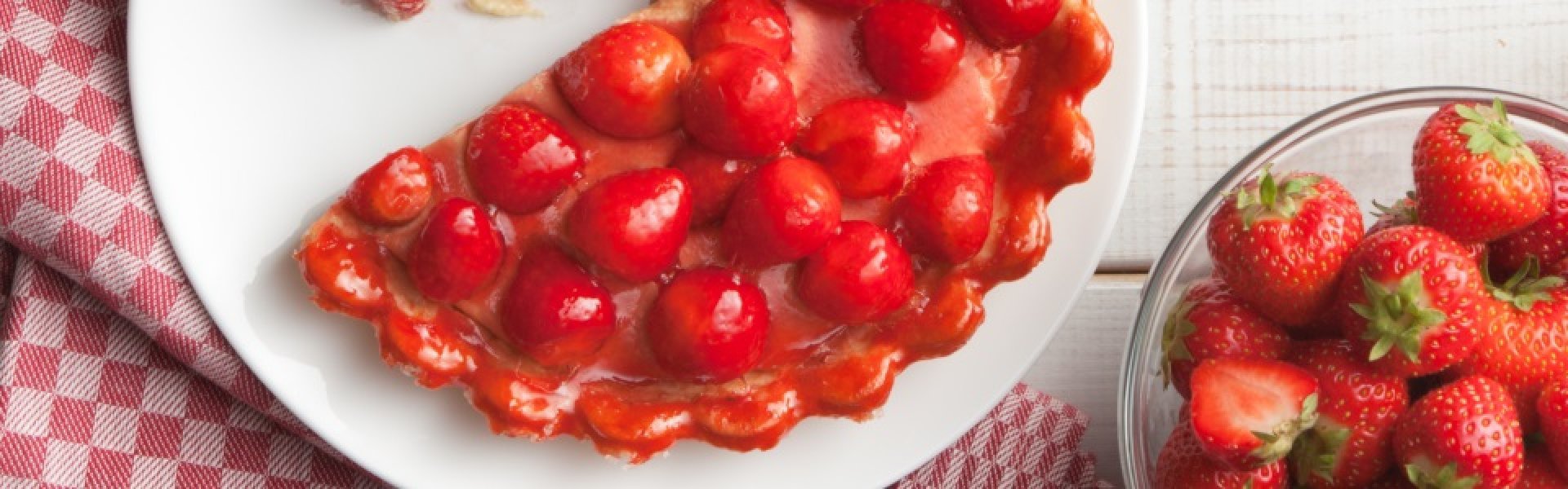 Tarte aux fraises et crème vanille